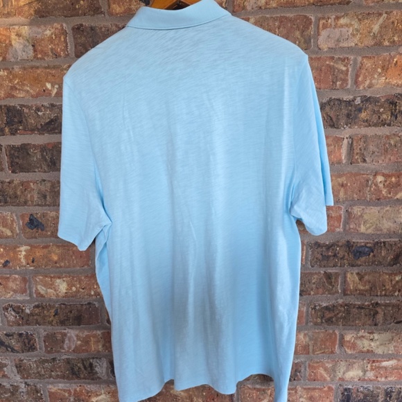 CRIQUET- Mens XXL Light Blue Short Sleeve Upland Cotton Polo Shirt - Picture 3 of 6